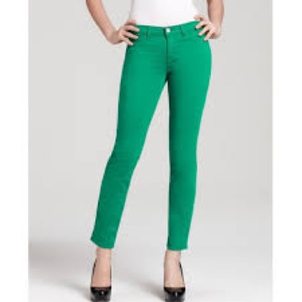 J Brand skinny jeans - emerald green